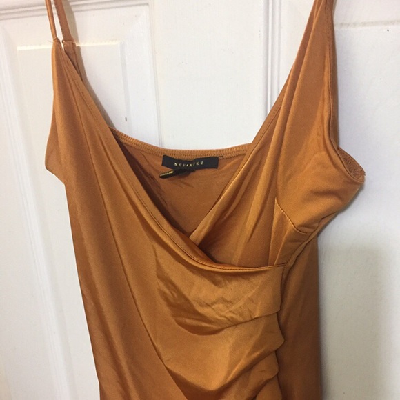 Ruched high slit dress - Picture 1 of 4